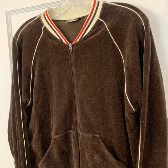 Vintage Inventions Velour Track Jacket Sz M - Picture 5 of 8